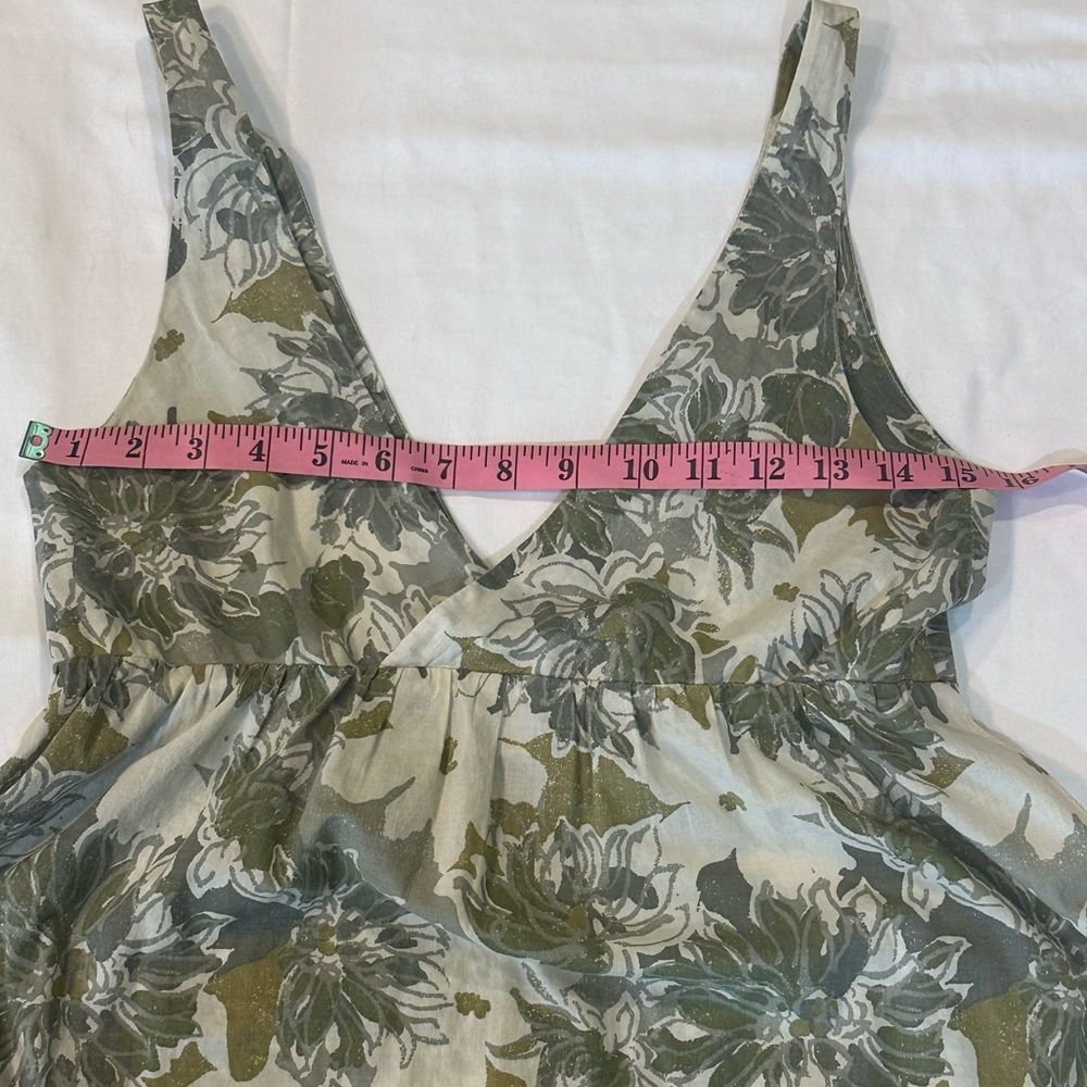 Old Navy Green and White Sleeveless Sundress - Picture 8 of 9